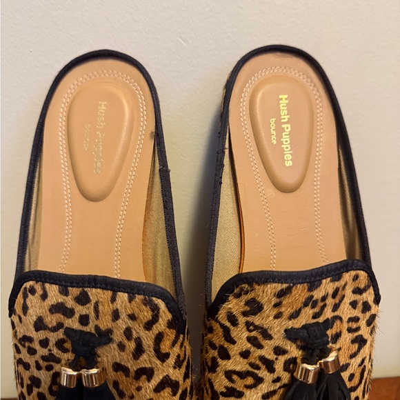 Hush Puppies Leopard Print Flats with Black Tassels - Picture 7 of 10